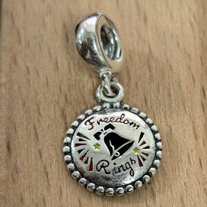 Pandora Freedom Bell Rings Dangle Charm Pendant, S925 Silver Bracelets